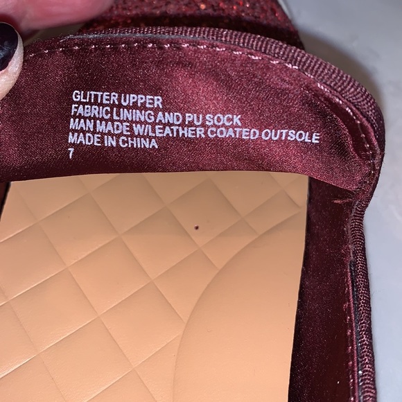 BIRDIES The Swift Slip-on Sneaker in Rose Glitter Size 7 - Picture 7 of 11